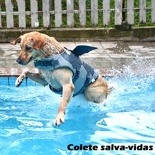 Pet Dog Life Vest Summer Shark Mermaid Pet Life Jacket Dog Clothes Harness Dogs Swimwear Pets Swimming Suit Funny Cute Dog Costu